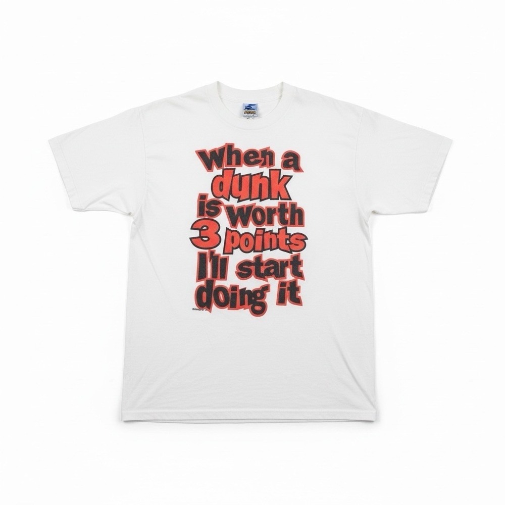Eastbay Shirt Mens Extra‎ Large When A Dunk Is Worth 3 Points Vintage Basketball